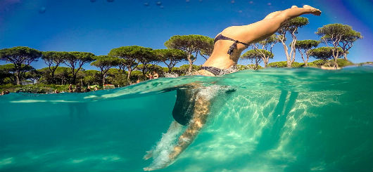 Swimming time in Portugal Swimming time in Portugal